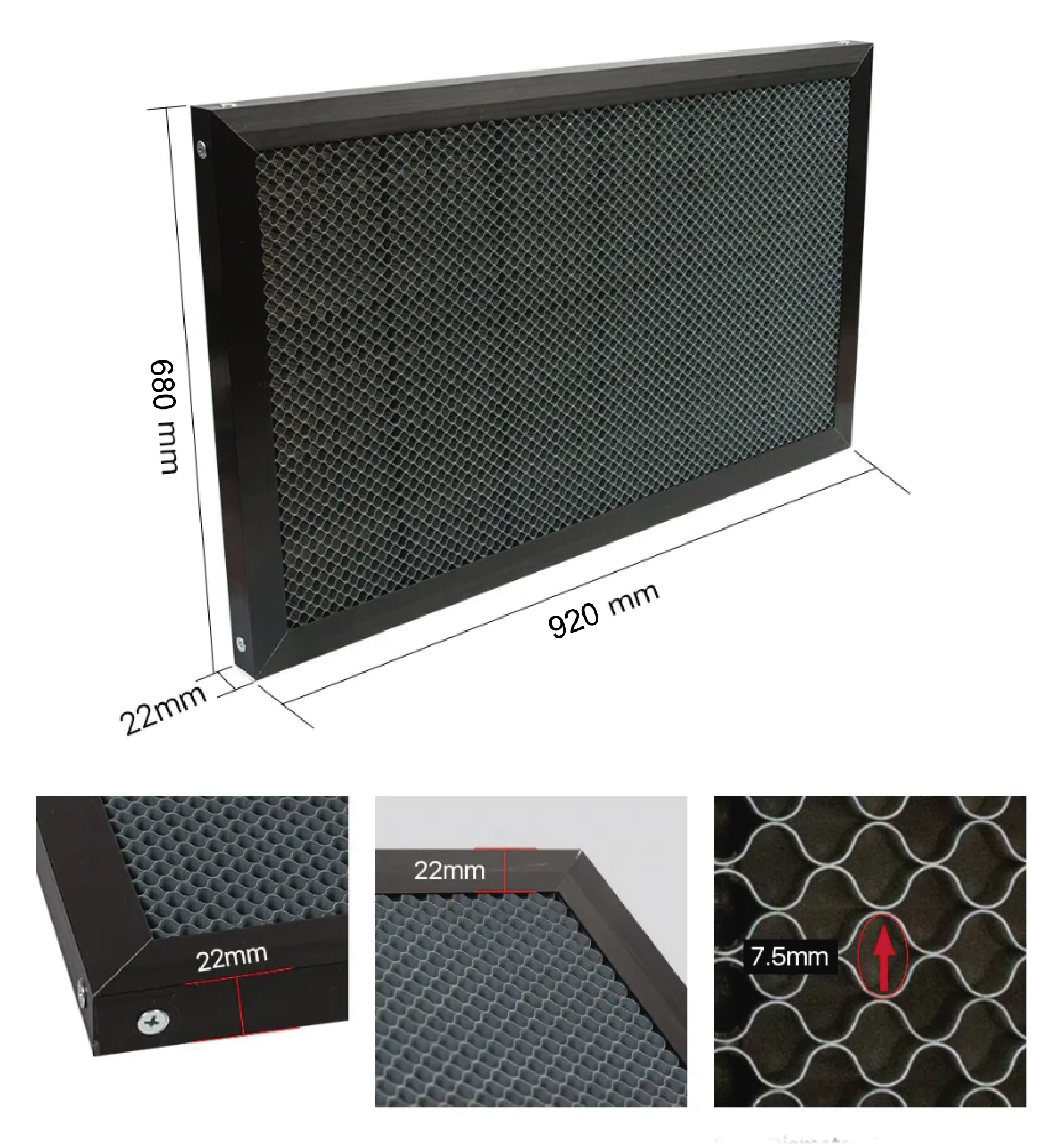 MESA PANAL DE ABEJA PARA LASER CNC 900 X 600 - HONEYCOMB TABLE