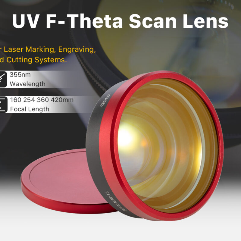 LENTE PARA MAQUINA LASER UV 5W AREA DE TRABAJO 200MM