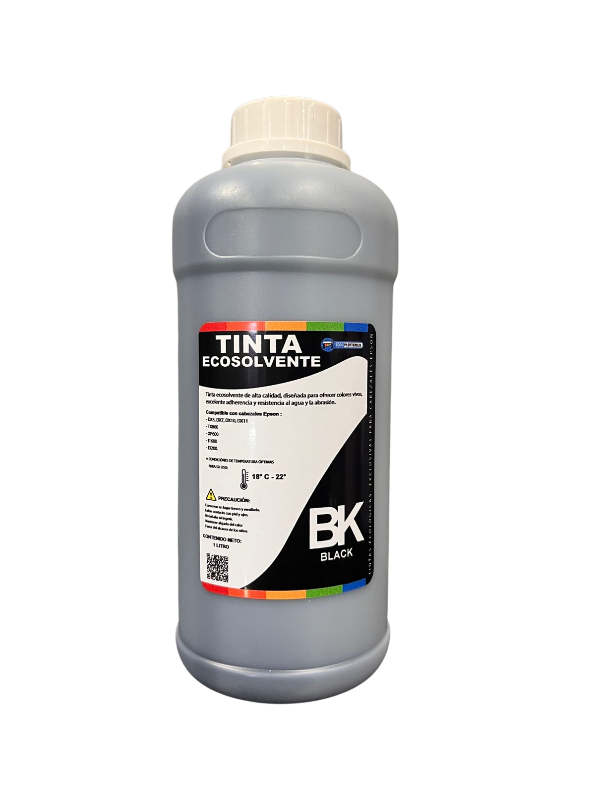 PACK 4 TINTAS ECOSOLVENTE 1LT 1000 ML PARA CABEZALES EPSON XP600/I3200 - Imagen 2