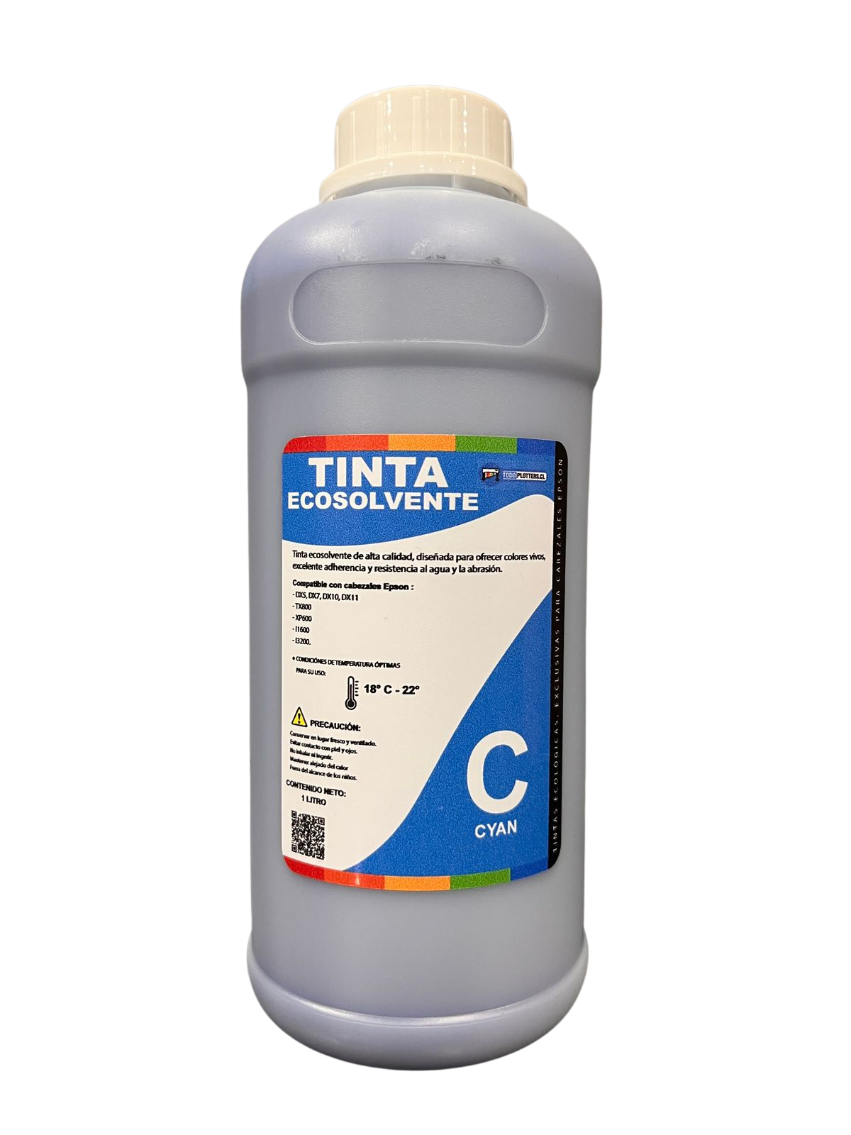 PACK 4 TINTAS ECOSOLVENTE 1LT 1000 ML PARA CABEZALES EPSON XP600/I3200 - Imagen 3