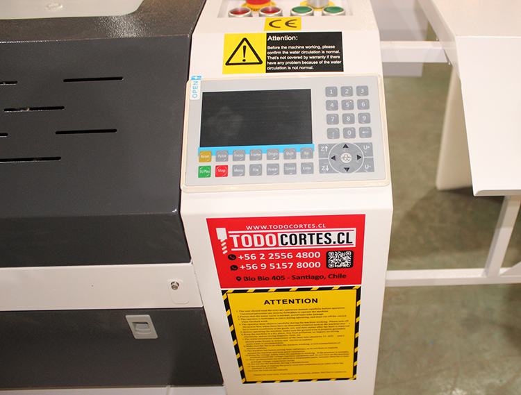 MAQUINA DE CORTE Y GRABADO LÁSER CNC 400X400MM 50W CON SISTEMA RUIDA 6445 Y CHILLER CW-3000 - Imagen 16