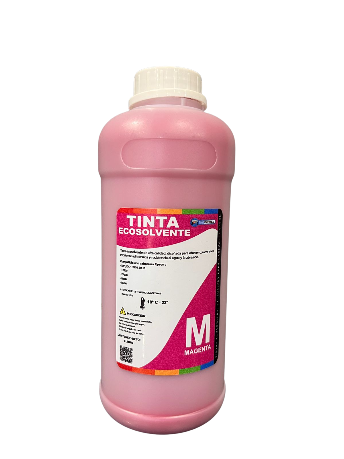 PACK 4 TINTAS ECOSOLVENTE 1LT 1000 ML PARA CABEZALES EPSON XP600/I3200 - Imagen 4