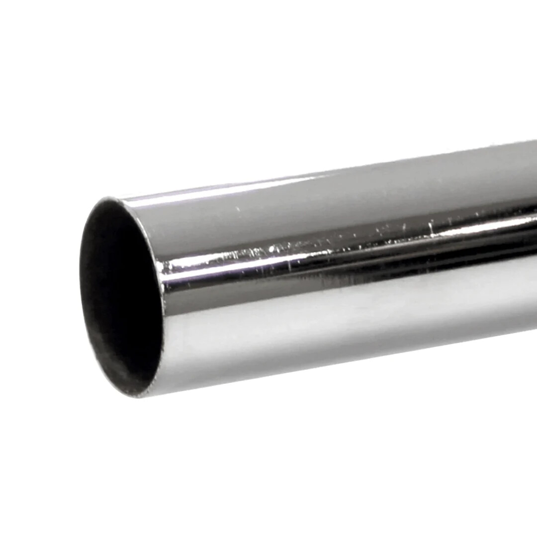 TUBO METALICO CROMADO PARA SOPORTE DE PLOTTER DE IMPRESION 2.4 MTS DE LARGO
